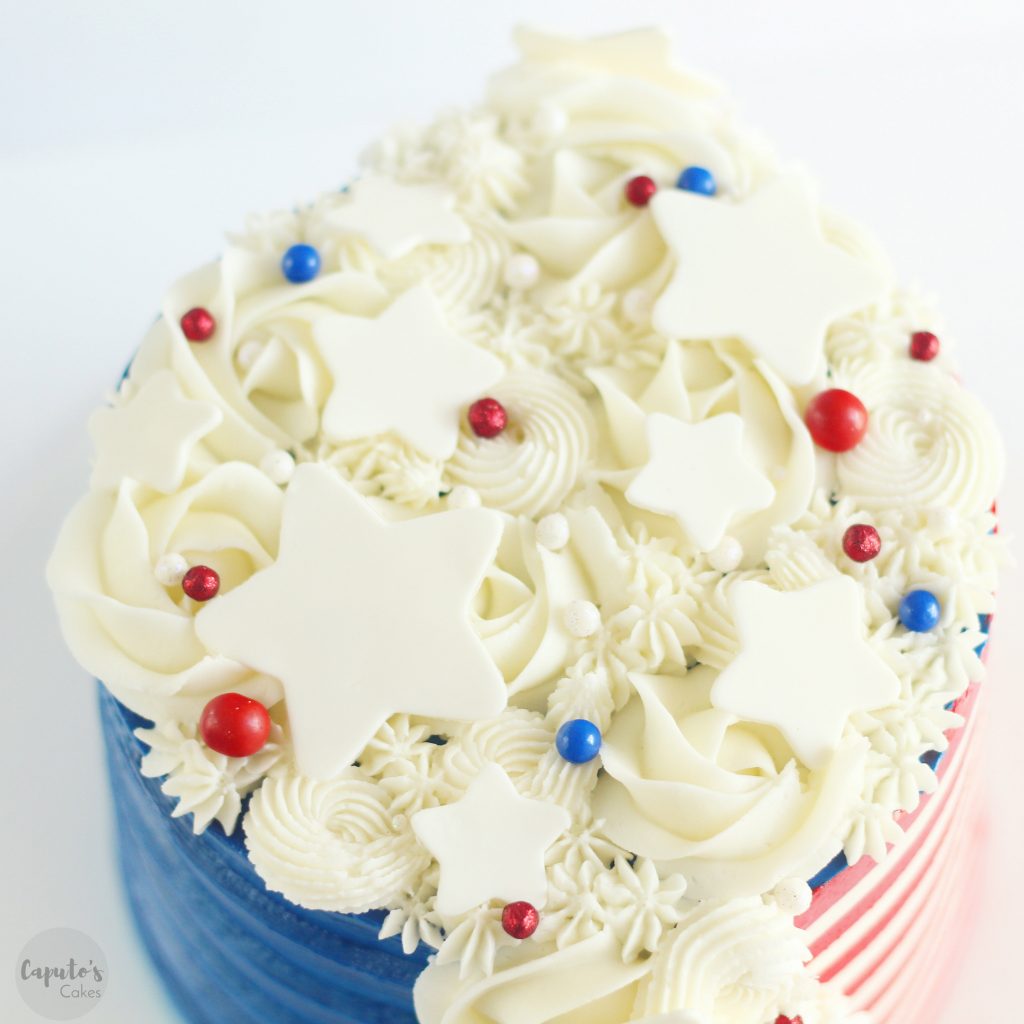 double sided cake for 4th of July