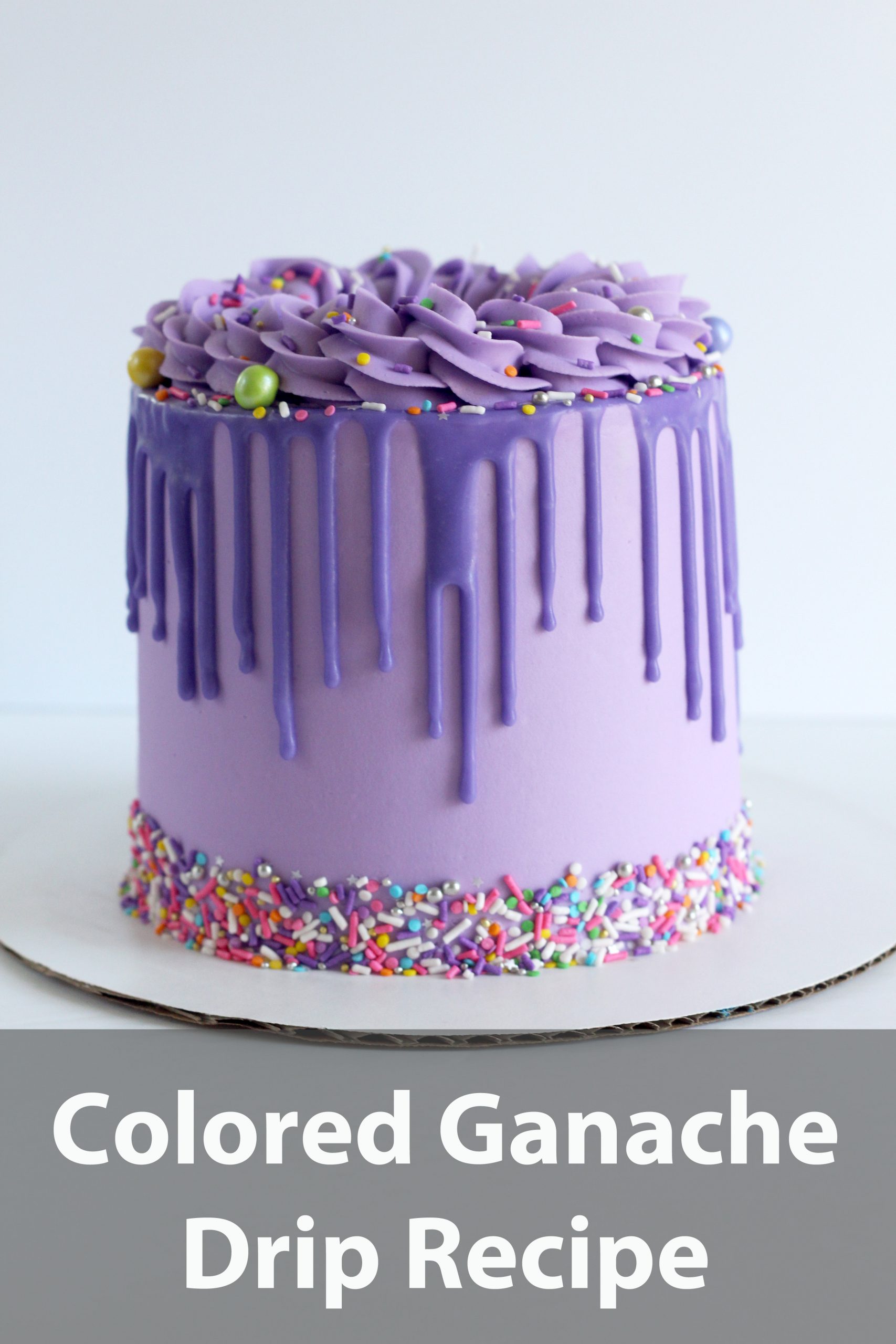 Purple Funfetti Cake-Flour On My Face