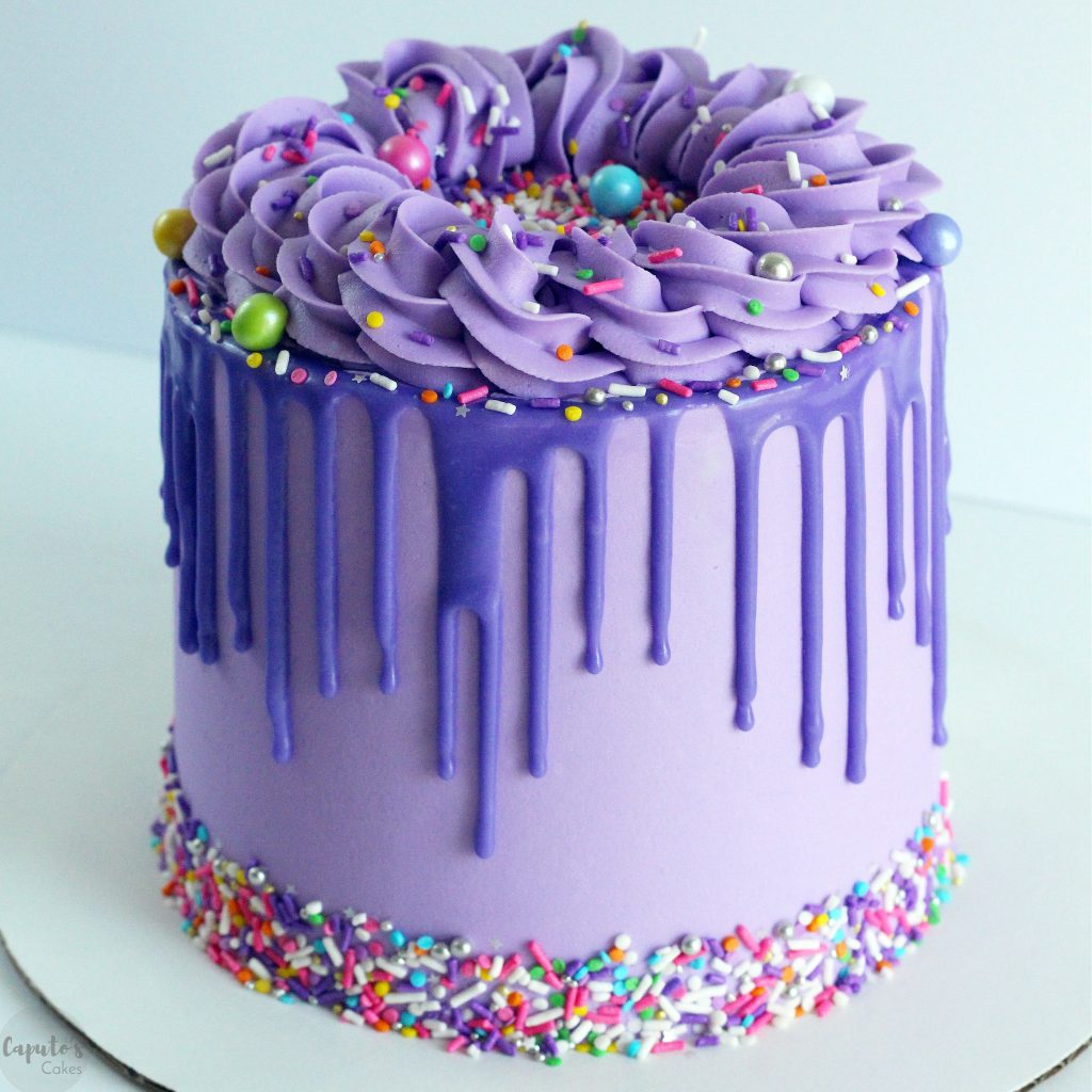 How to Make a Layered Purple Cake or Pink and Purple Cake