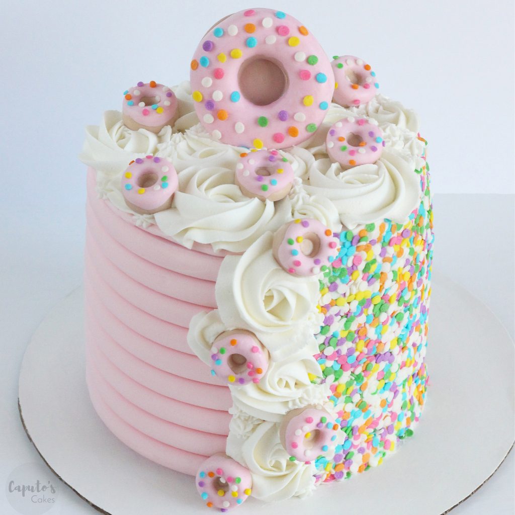 Baked Donut Birthday Cake Tower | The Foodie Affair