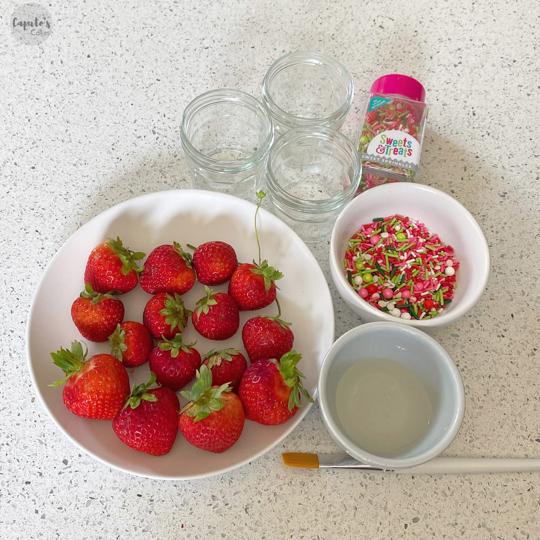 Easy Sprinkle Dipped Cup, Only 2 Ingredients Caputo's Cakes