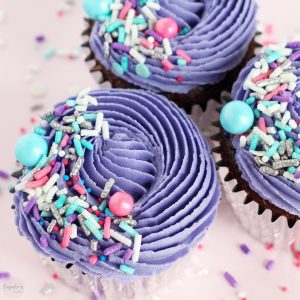 Side Sprinkle cupcakes