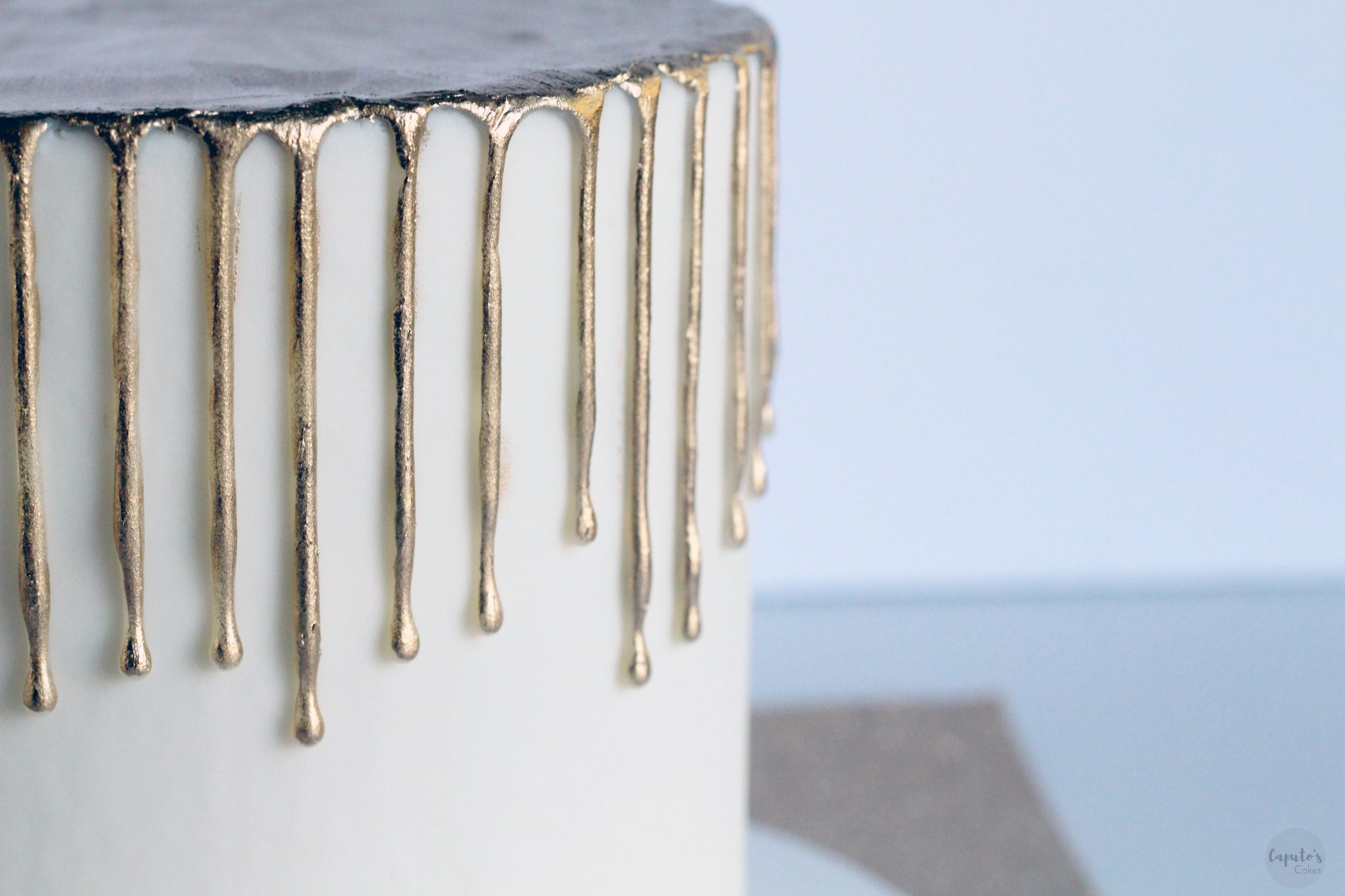 How To Make a Stunning Gold Drip Caputo's Cakes